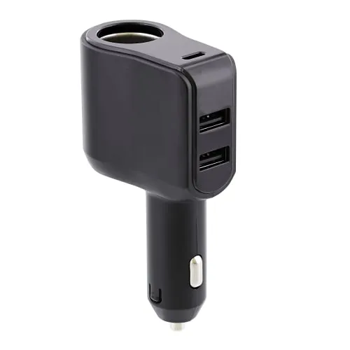 t-nb-chargeur-allume-cigare-4-en-1-2x-usb-a-usb-c-30w-prise image 1