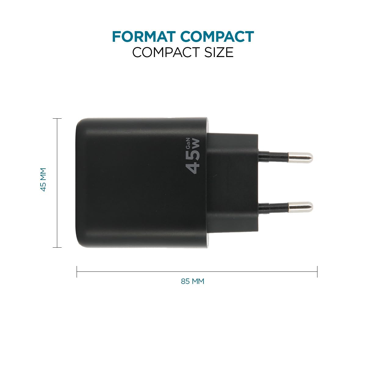 mobilis-chargeur-secteur-45-w-gan-1-port-usb-c-et-1-port-usb-a-charge-rapide-pou image 5