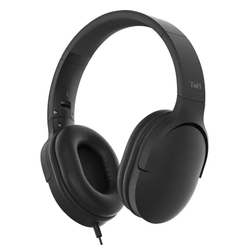 t-nb-c-sound-casque-filaire-jack-3-5-usb-type-c-pliable-noir image 1