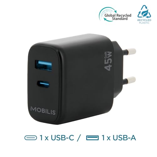 mobilis-chargeur-secteur-45-w-gan-1-port-usb-c-et-1-port-usb-a-charge-rapide-pou image 8