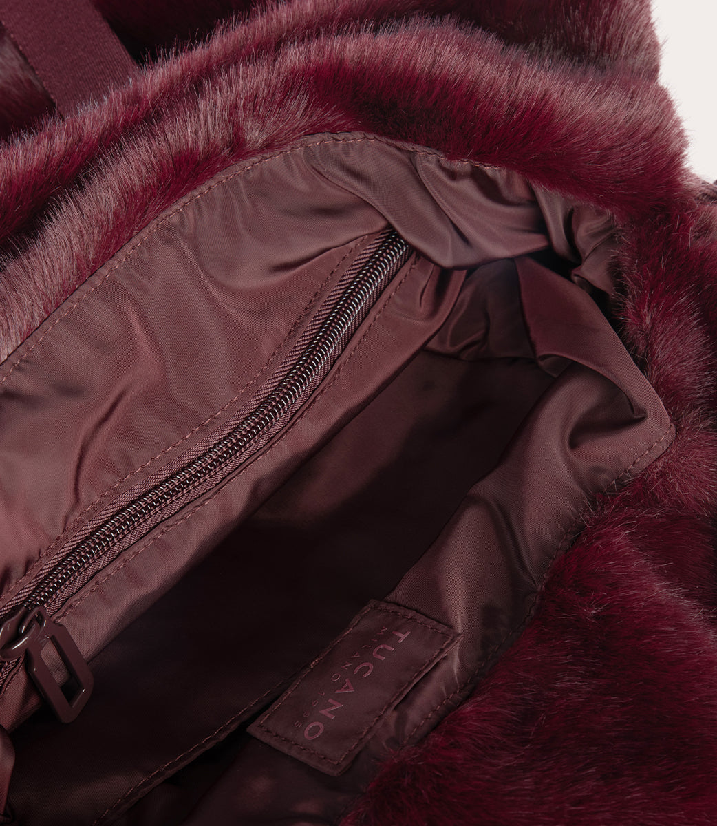 tucano-nina-fur-tote-bag-sac-cabas-en-fausse-fourrure-avec-fermeture-cordon image 6
