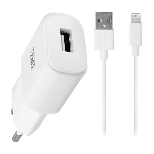 t-nb-pack-charge-secteur-1-usb-12w-c-ble-lightning-1-m-tre image 1