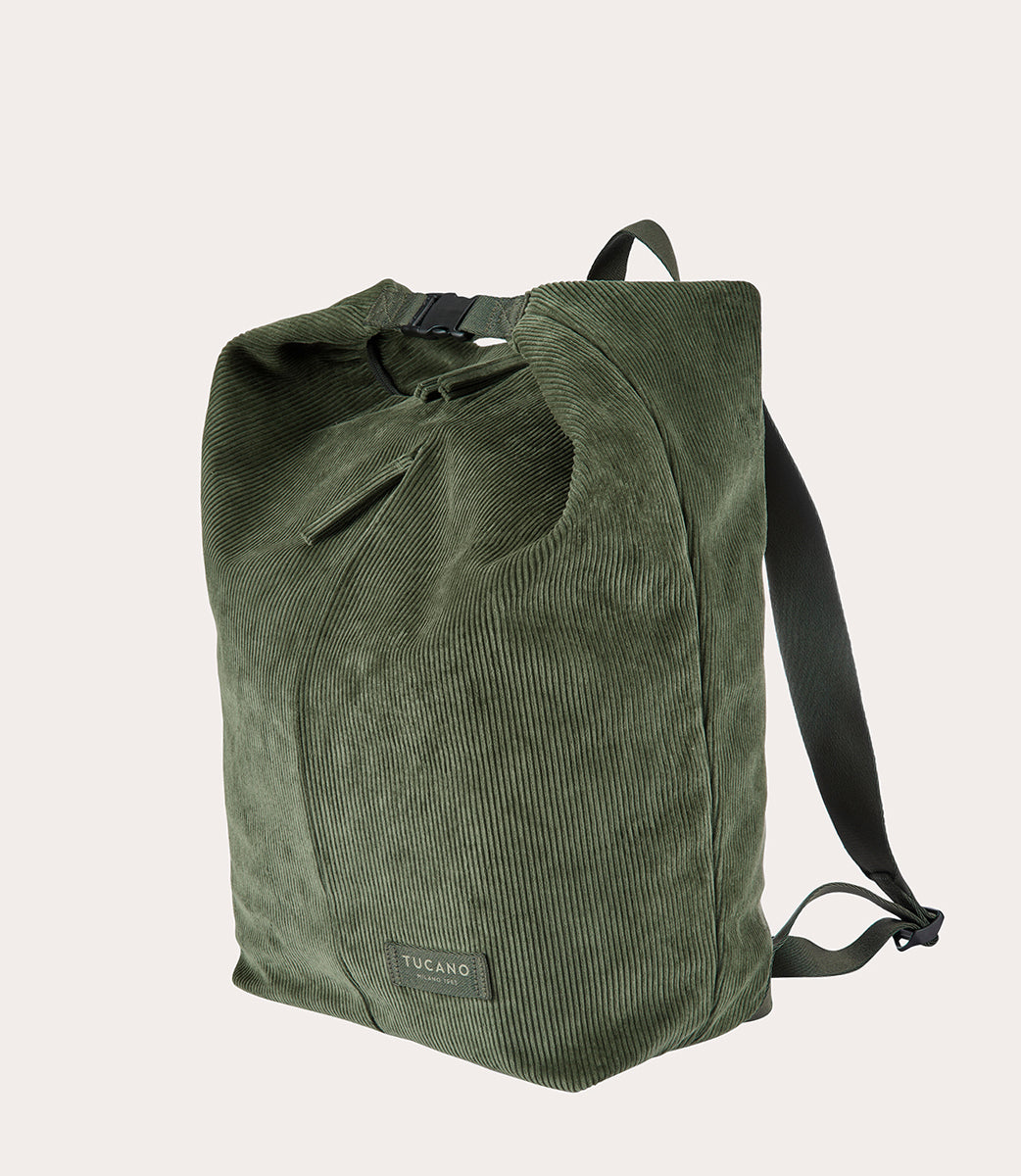 tucano-carry-corduroy-backpack-sac-dos-en-velours-de-coton image 2