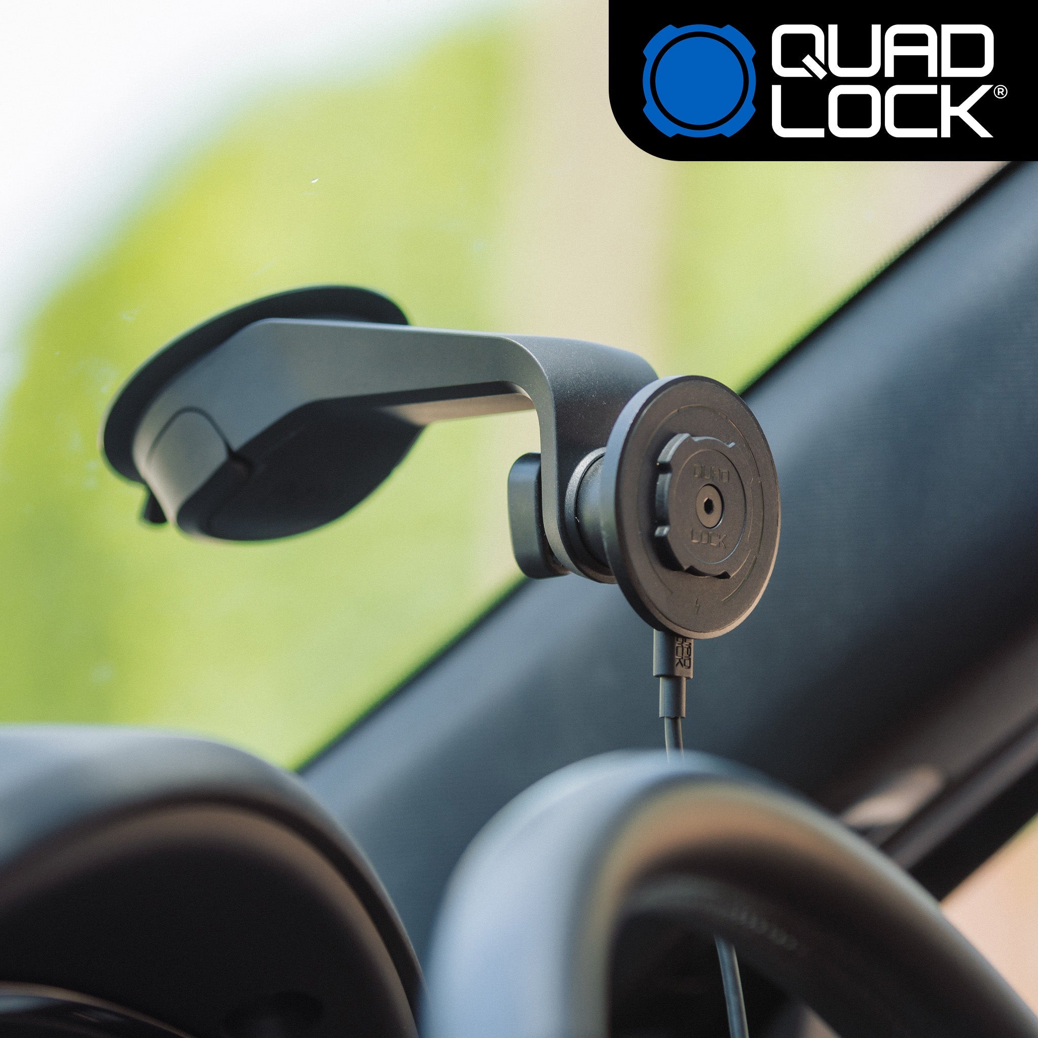 quad-lock-ventouse-voiture-support-smartphone-pare-brise-tableau-de-bord image 2