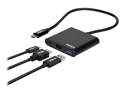 port-connect-mini-station-d-accueil-usb-c-hdmi-4k-60w-3-ports image 2