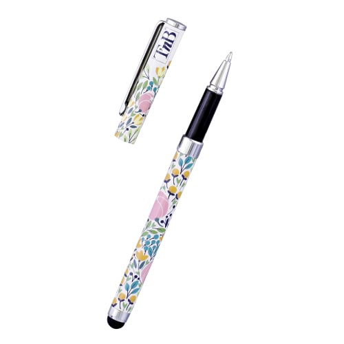 t-nb-exclusiv-stylet-stylo-tactile-universel-2-en-1-floral-argent image 1