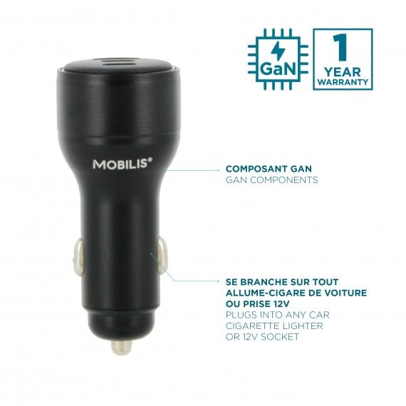 mobilis-energia-chargeur-voiture-95-w-2x-usb-c-usb-a image 2