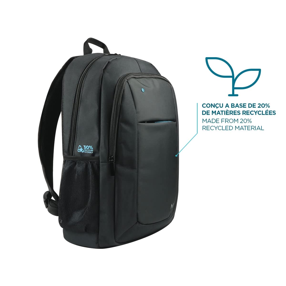 mobilis-the-one-sac-dos-23l-pc-14-16-recycl-noir-trolley image 4