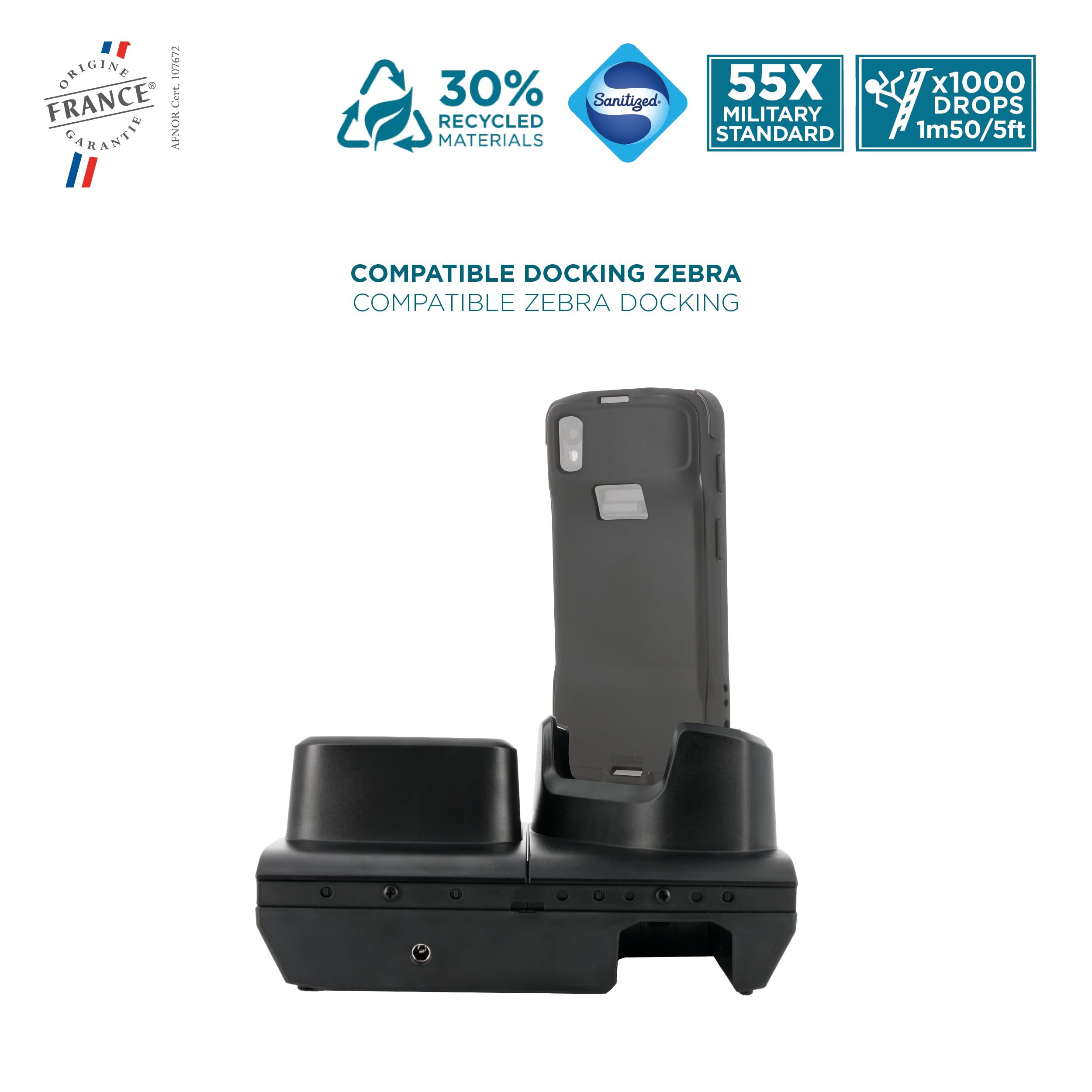 mobilis-protech-coque-renforc-e-pour-zebra-tc22-tc27-noir-dos-ferm-fabriqu-en-fr image 5