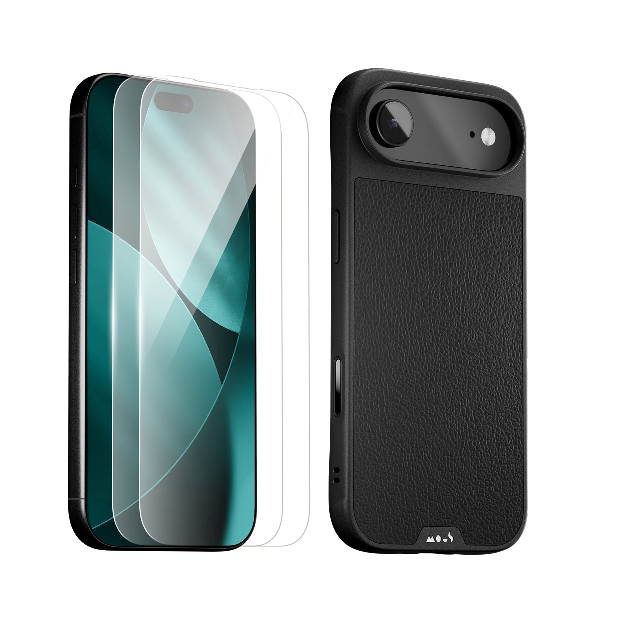 mous-apple-essentials-kit-coque-limitless-cuir-noir-protection-cran image 3