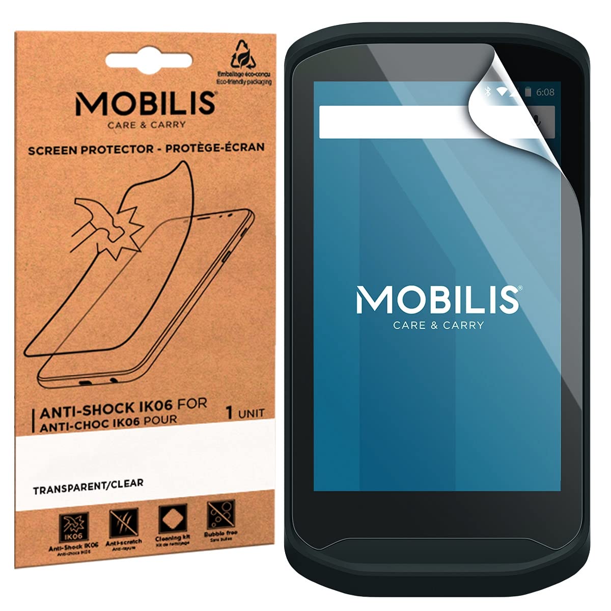 mobilis-film-de-protection-incassable-pour-terminal-zebra-tc21-tc26-transparent- image 4