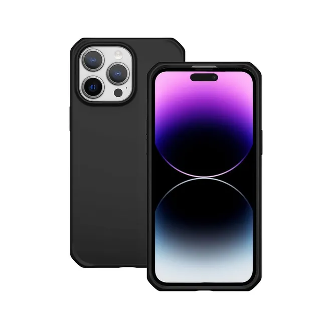 mobilis-spectrum-coque-iphone-15-plus-iphone-14-plus-antichoc-recycl-e-noir-mat image 1