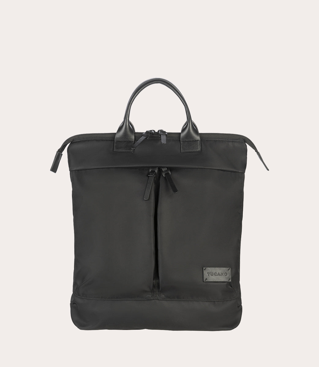 tucano-desert-premium-sac-shopper-convertible-sac-dos-cuir-et-nylon-recycl-pc-15 image 2