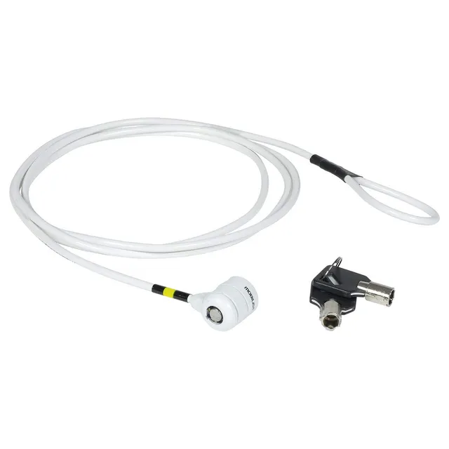 mobilis-c-ble-de-s-curit-cl-compatible-cl-pass-acier-1-8-m-4-mm-blanc-et-argent image 1