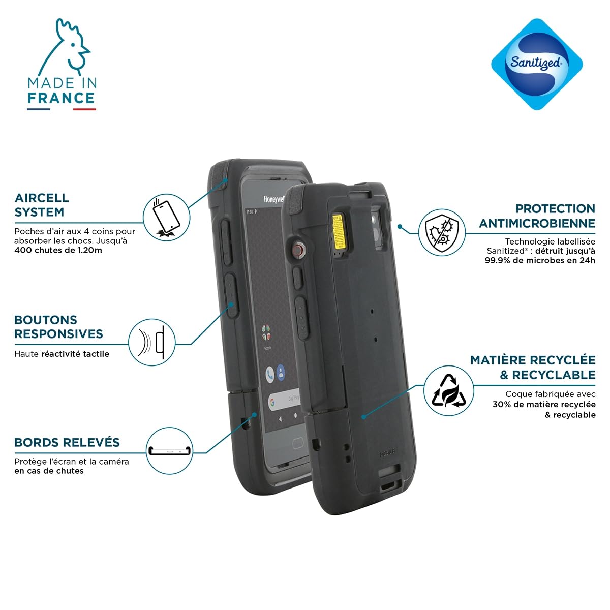 mobilis-protech-coque-pour-terminal-honeywell-scanpal-ct45-ct45xp-noir image 2