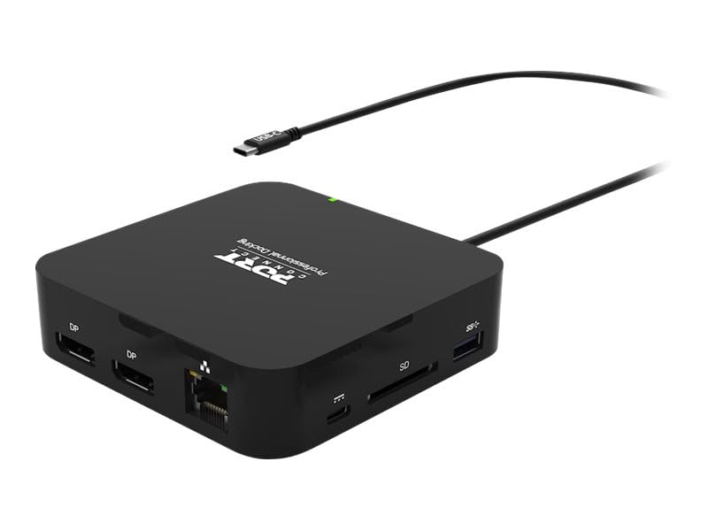 port-connect-station-d-accueil-usb-c-double-crans-2x-4k-85w-10-ports-noire image 7