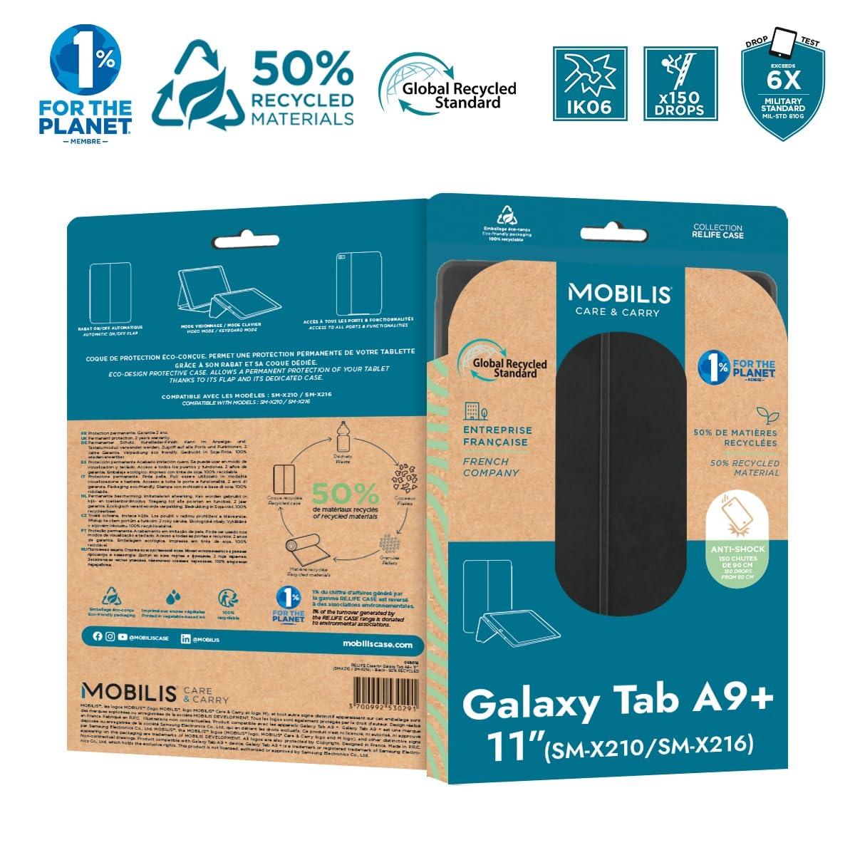mobilis-origine-coque-co-con-ue-pour-galaxy-tab-a9-11-sm-x210-sm-x216-noire image 6