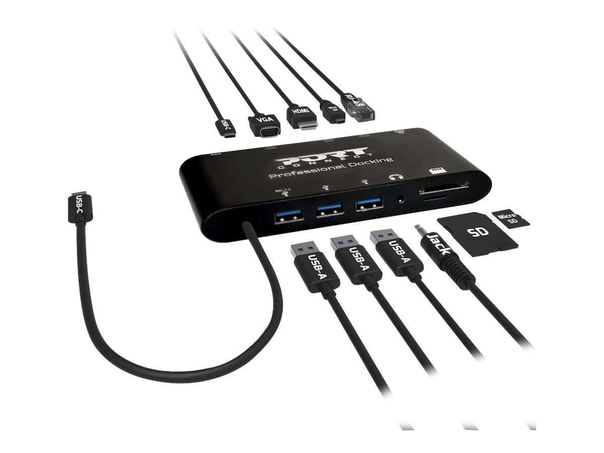 port-designs-port-connect-station-d-accueil-usb-c-travel-1x4k-9-ports image 4