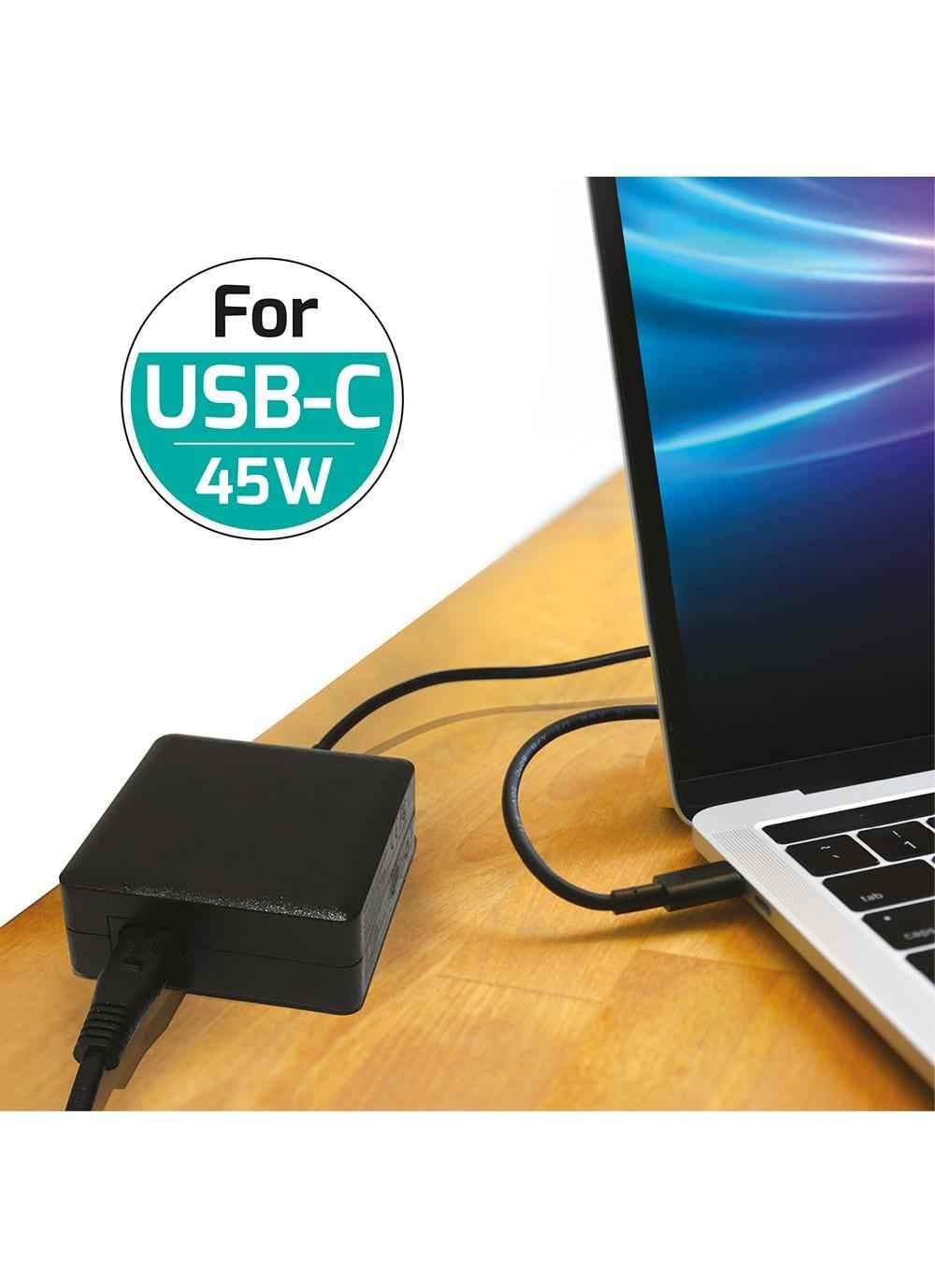 port-connect-alimentation-45w-usb-c-pour-pc-et-smartphone-5v-usb-type-c-prise-uk image 4