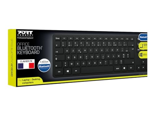 port-connect-executive-slim-clavier-bluetooth-5-0-azerty-noir image 6