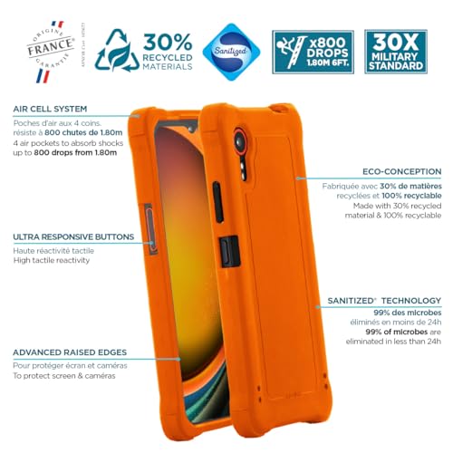 mobilis-coque-bumper-pour-samsung-galaxy-xcover-7-orange-fluo-haute-visibilit-an image 8