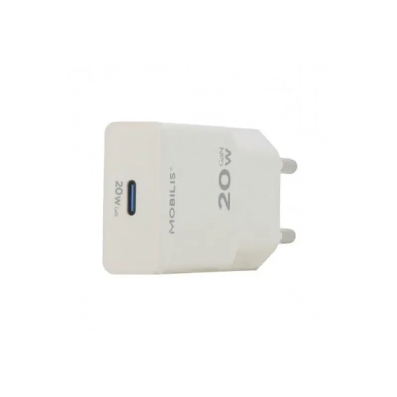 mobilis-energia-chargeur-mural-usb-c-20-w-blanc image 1
