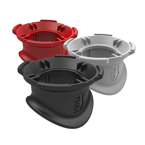 quad-lock-colliers-couleur-pour-support-potence-tube-noir-blanc-rouge image 1