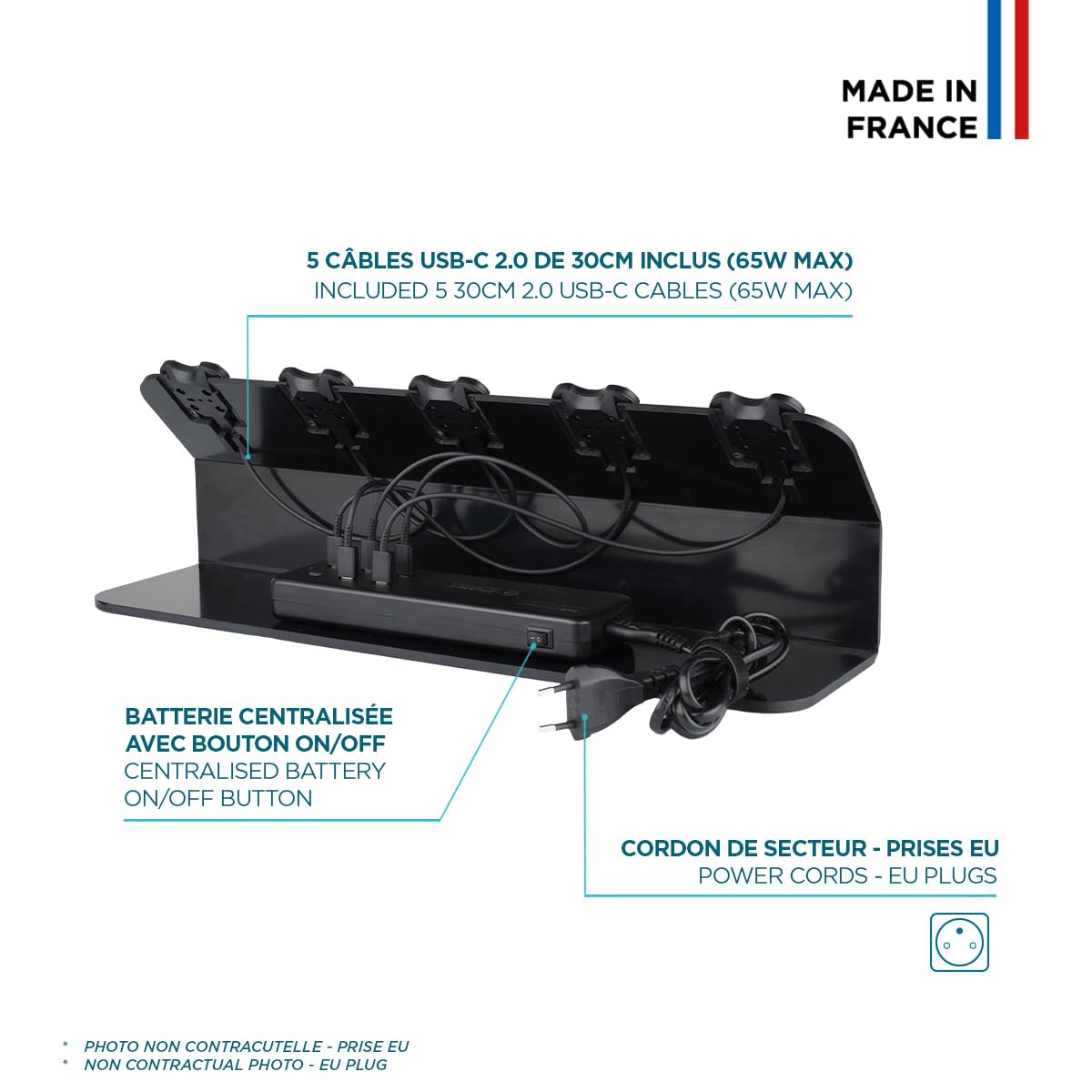 mobilis-energia-mobile-dock-5-positions-us-120w-anneau-maintien-noir image 4