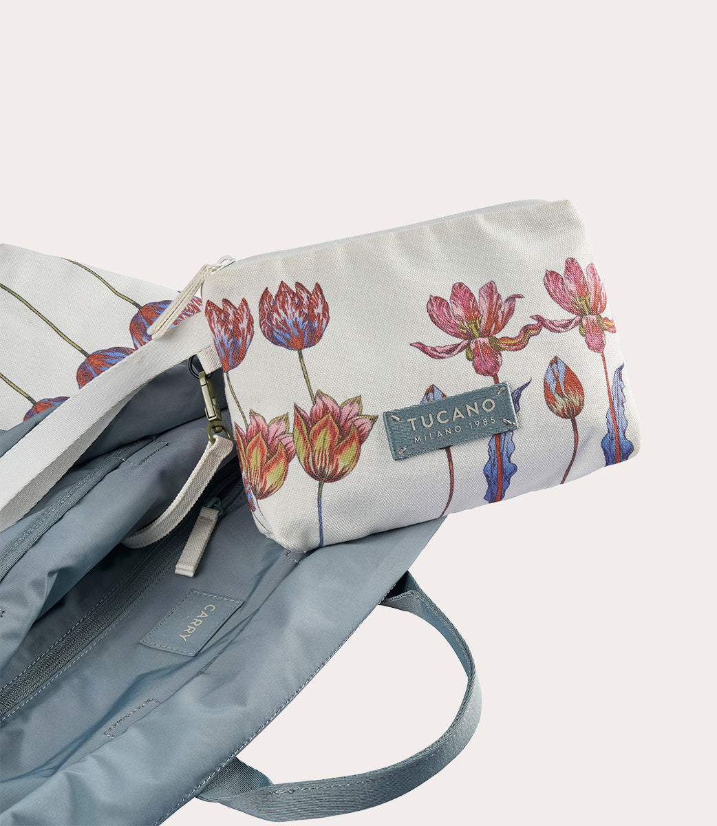 tucano-carry-tulip-small-sac-shopper-toile-botanique image 6