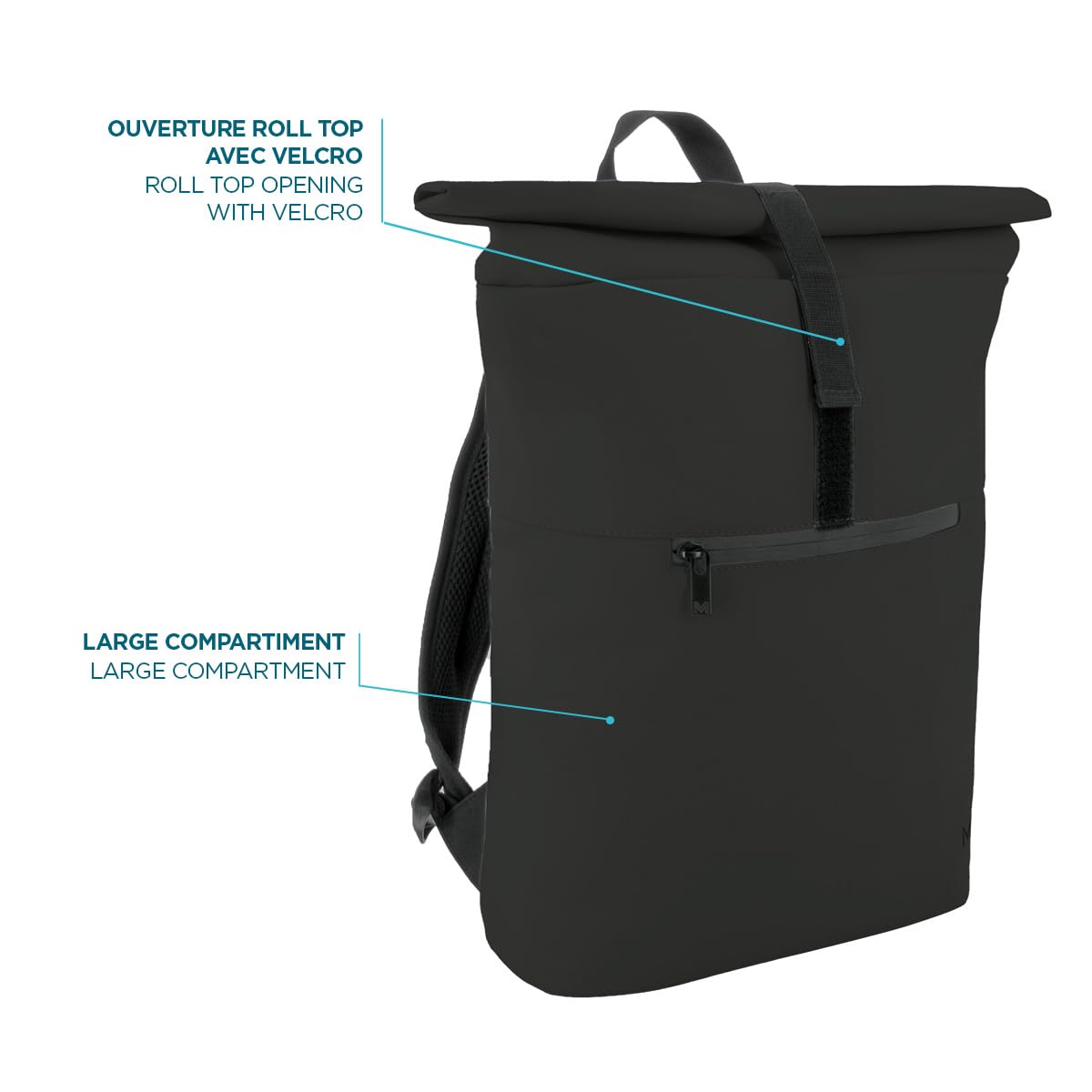 mobilis-origine-sac-dos-urbain-roll-top-14-16-16l-d-perlant-noir image 2