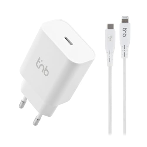 t-nb-chargeur-secteur-usb-c-power-delivery-20w-c-ble-usb-c-vers-lightning-1m image 1