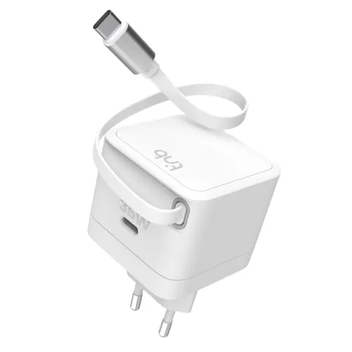 t-nb-tug-n-block-chargeur-secteur-usb-c-35w-c-ble-r-tractable-70-cm image 1