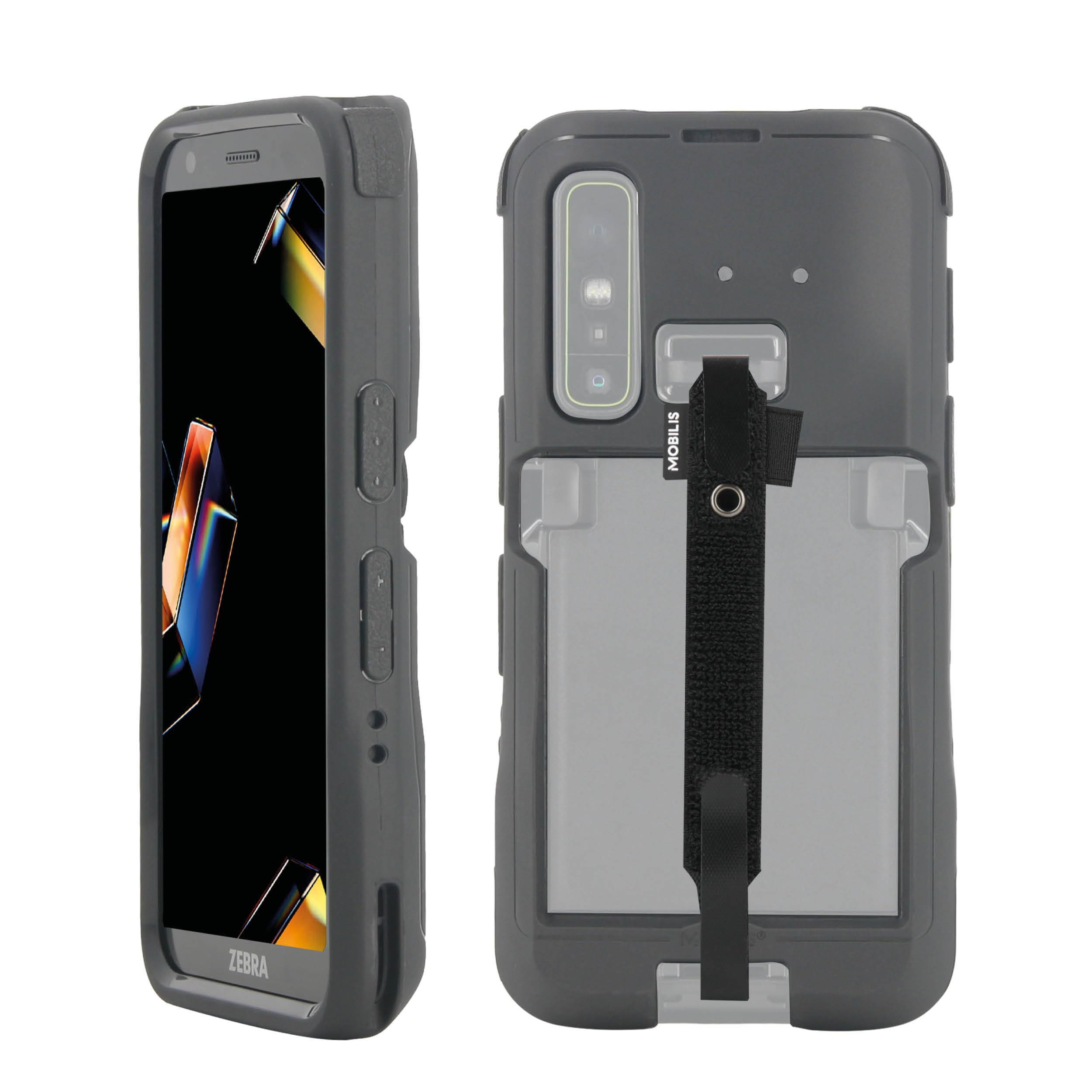 mobilis-protech-coque-zebra-tc501-avec-patte-de-saisie-noire-antimicrobienne image 1