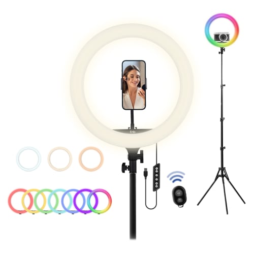t-nb-influence-pro-anneau-led-14-pouces-rgb-avec-tr-pied-studio image 1