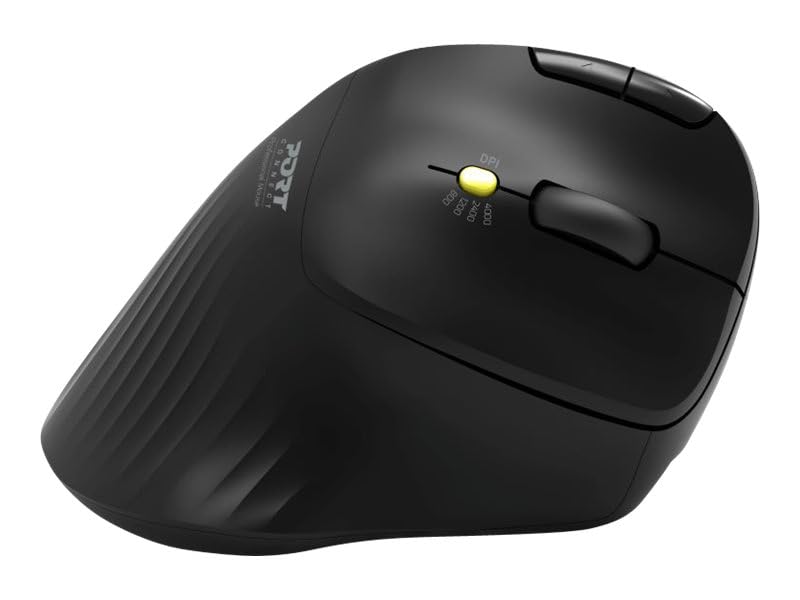 port-designs-souris-ergonomique-trackball-bluetooth-2-4ghz-rechargeable-noire image 5