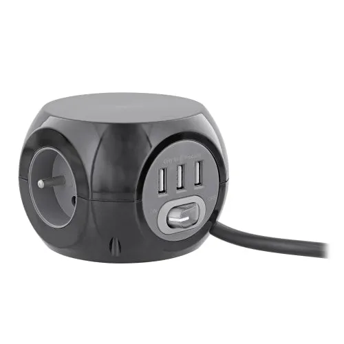 t-nb-multiprise-2-en-1-3-prises-16a-3-usb-2-4a-avec-interrupteur image 1