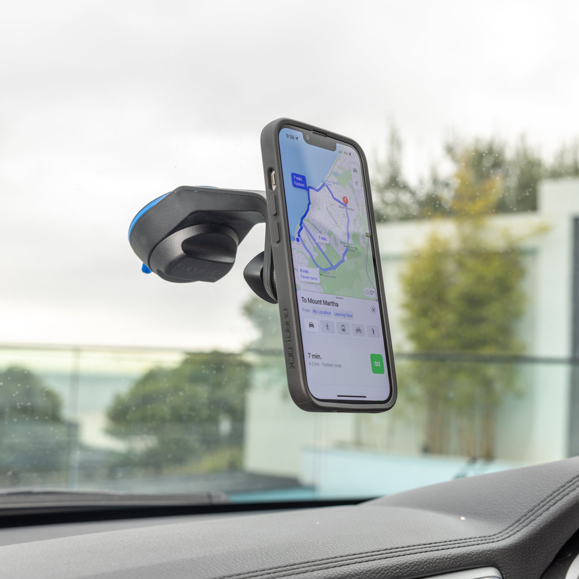 quad-lock-ventouse-voiture-support-smartphone-pare-brise-tableau-de-bord image 5