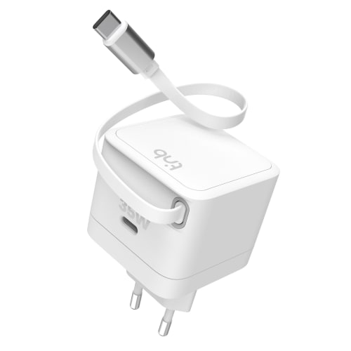 t-nb-tug-n-block-chargeur-secteur-usb-c-35w-c-ble-r-tractable-70-cm image 1