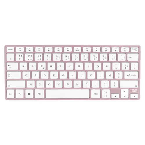 t-nb-iclick-color-clavier-souris-bluetooth-rose-aluminium image 1