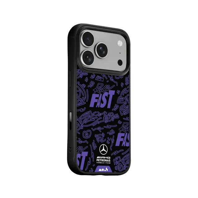 mous-race-day-violet-coque-de-protection-mercedes-amg-petronas-f1-magsafe image 1