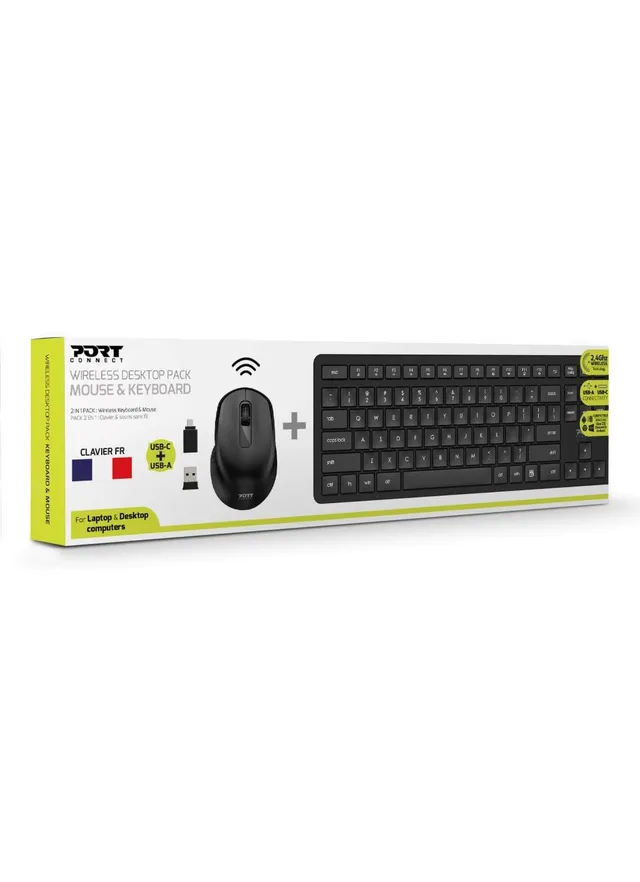 port-designs-port-connect-executive-slim-clavier-bluetooth-5-0-azerty-noir image 1