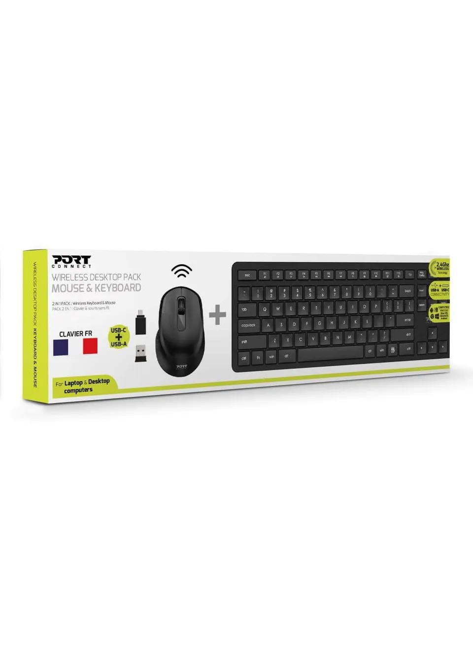 port-designs-port-connect-executive-slim-clavier-bluetooth-5-0-azerty-noir image 1