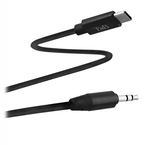 t-nb-c-ble-usb-type-c-vers-jack-3-5mm-1-2m-nylon-tress image 1