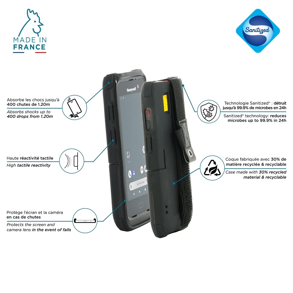 mobilis-protech-coque-renforc-e-pour-honeywell-ct40xp-ct40-avec-patte-de-saisie- image 2