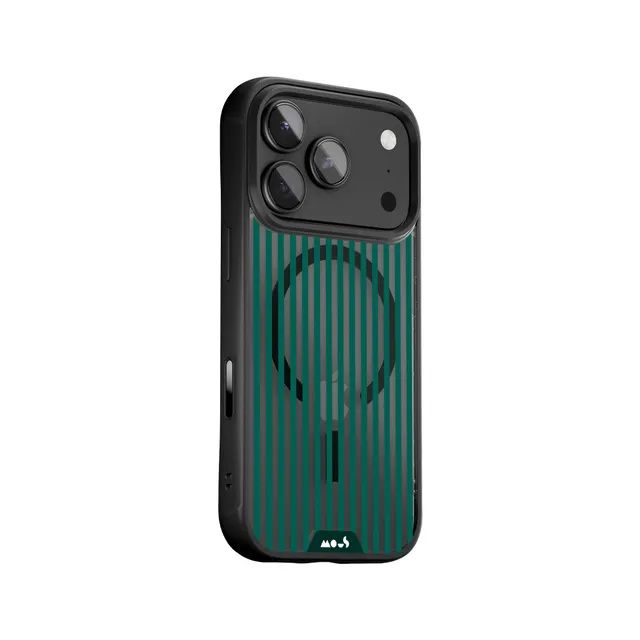 mous-evergreen-pinstripe-magsafe-coque-de-protection-iphone image 1