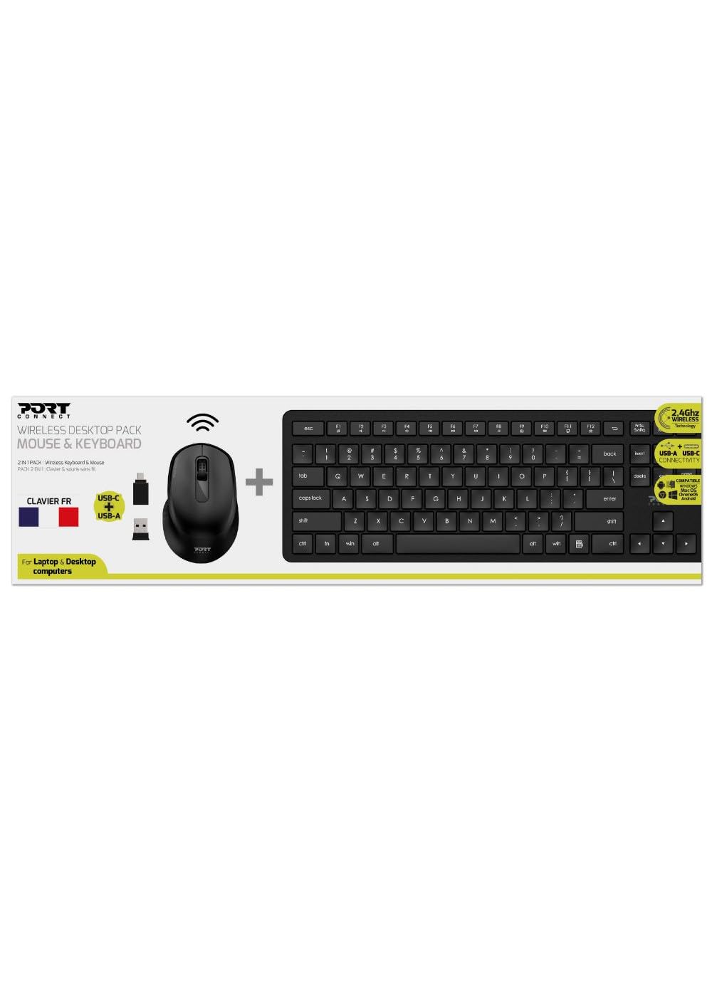 port-designs-port-connect-executive-slim-clavier-bluetooth-5-0-azerty-noir image 2