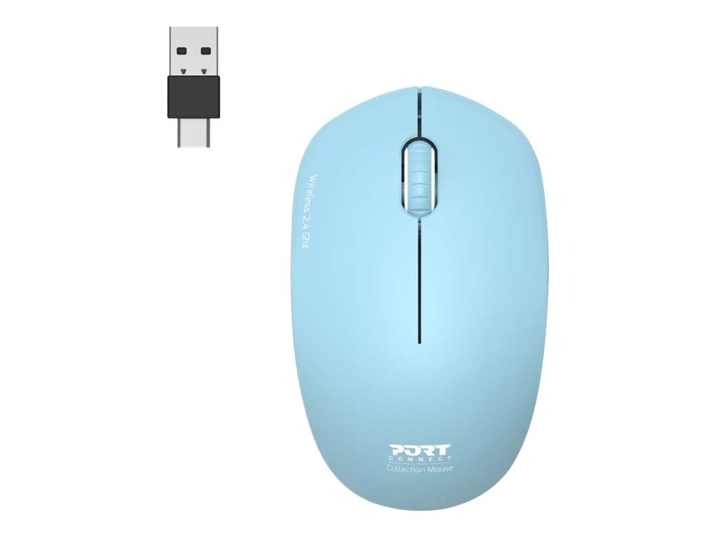 port-designs-milano-ii-souris-sans-fil-2-4ghz-ambidextre-1600-dpi-rouge image 5