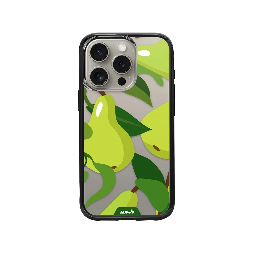 mous-coque-fruits-pear-verte-imprim-e-compatible-magsafe-pour-iphone-12-12-mini- image 1