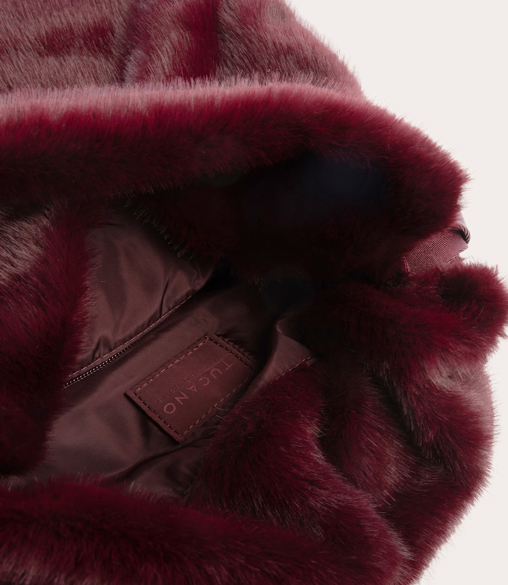 tucano-nina-fur-backpack-sac-dos-en-fausse-fourrure-fermeture-cordon-45 image 6