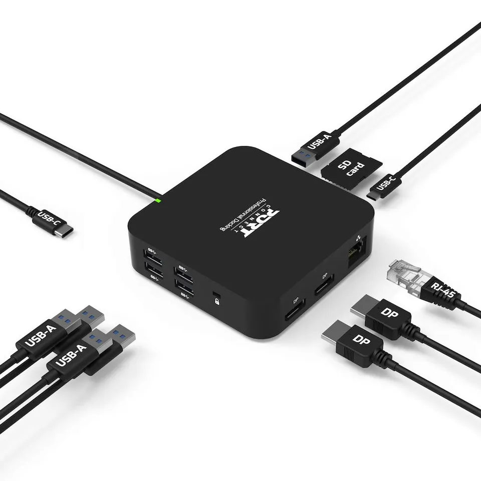 port-designs-port-connect-station-d-accueil-office-2x-4k-usb-c-85w-uk image 1